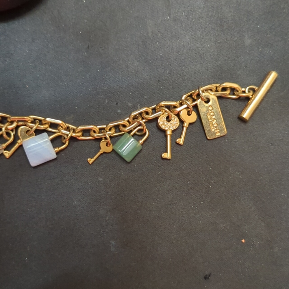 Coach lock & key bracelet